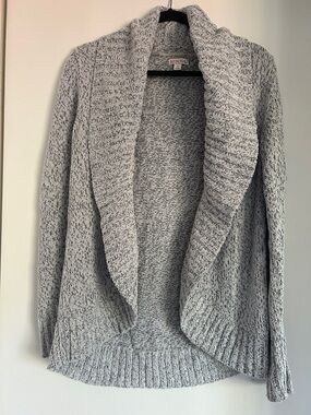 Merona Light Gray Open-Front Shawl Collar Cardigan